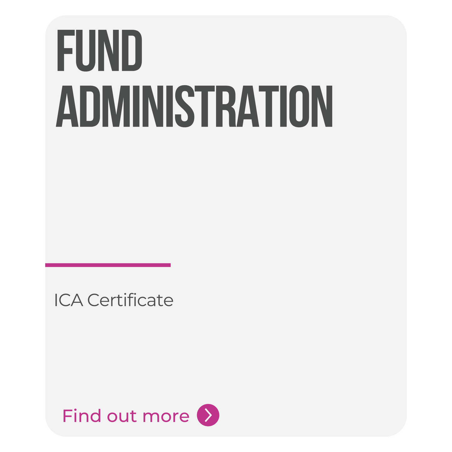 ICA Certificate in Fund Administration