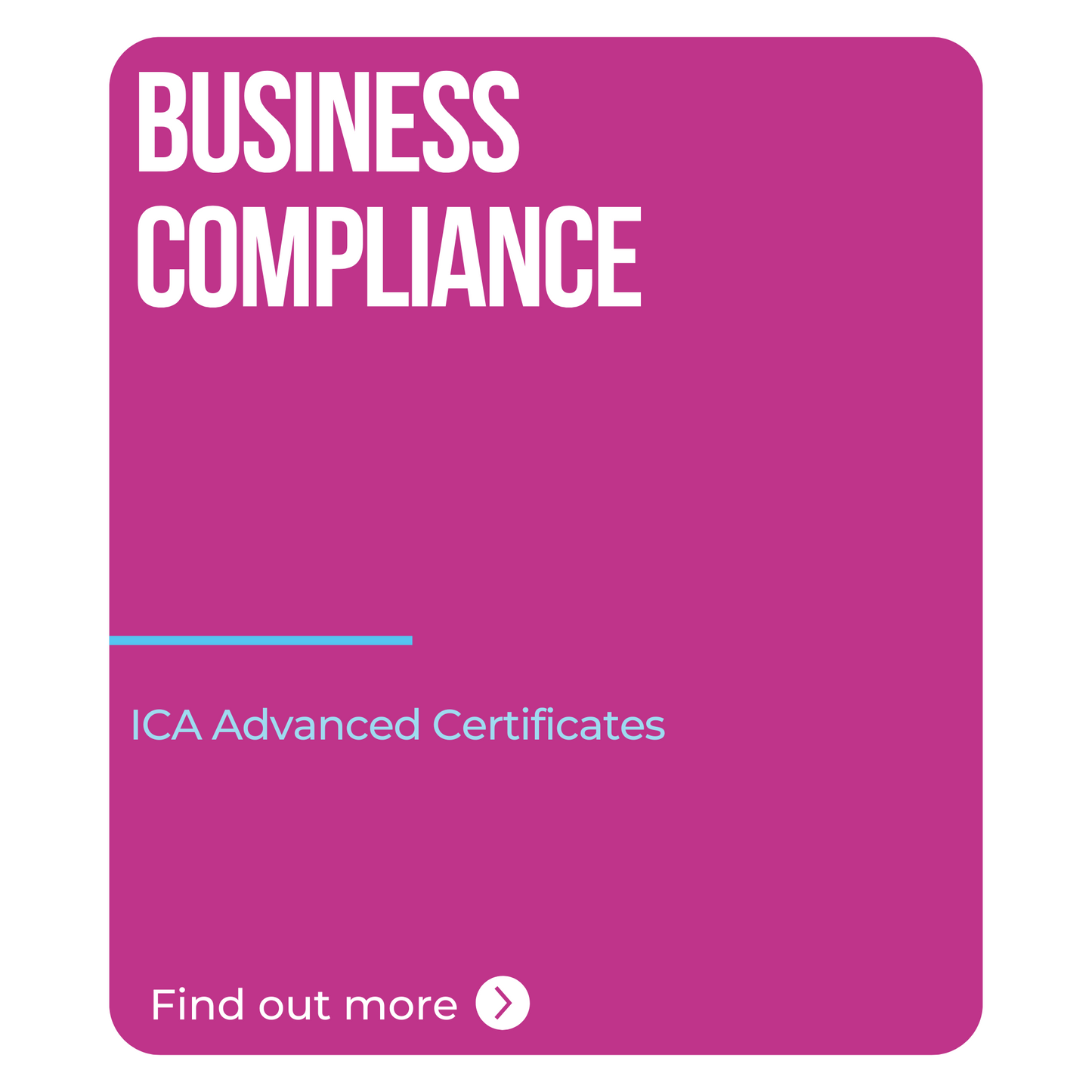ICA Advanced Certificate in Business Compliance