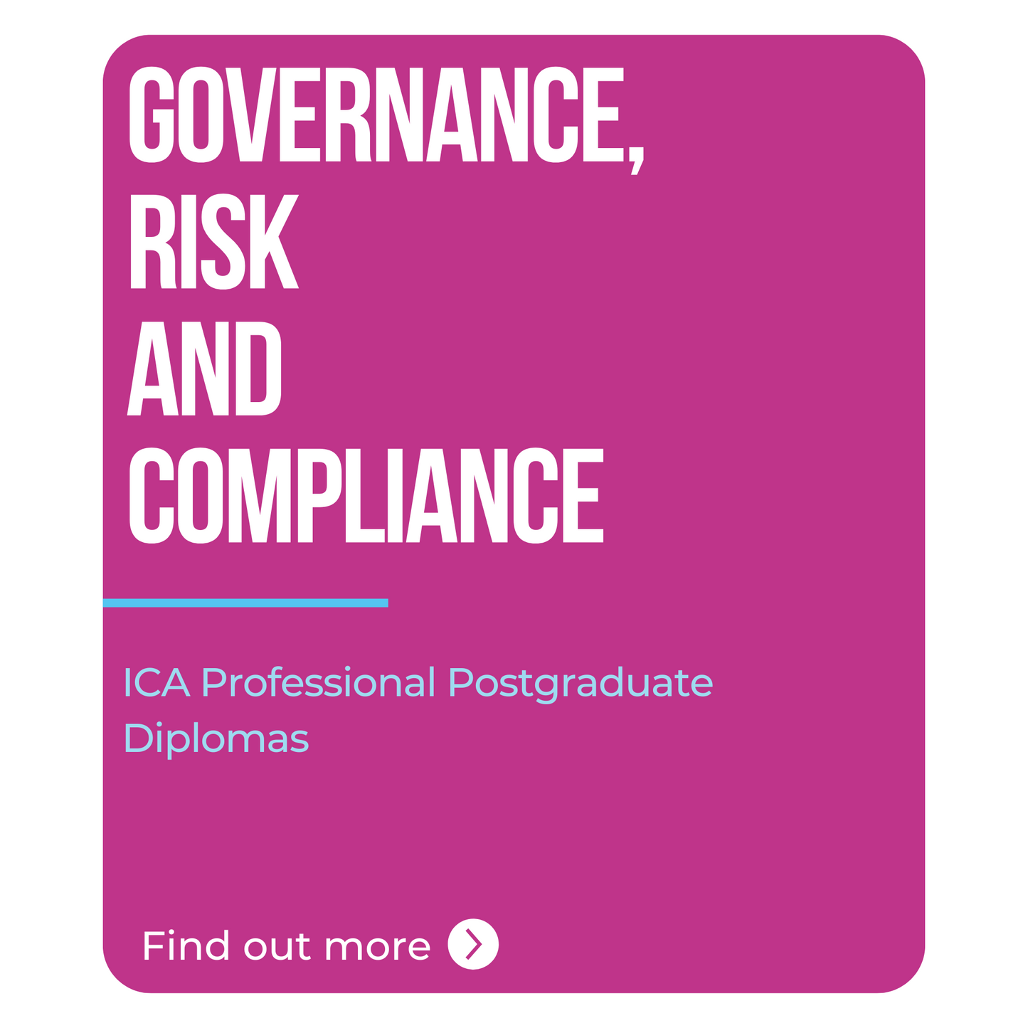 ICA Professional Postgraduate Diploma in Governance, Risk and Compliance