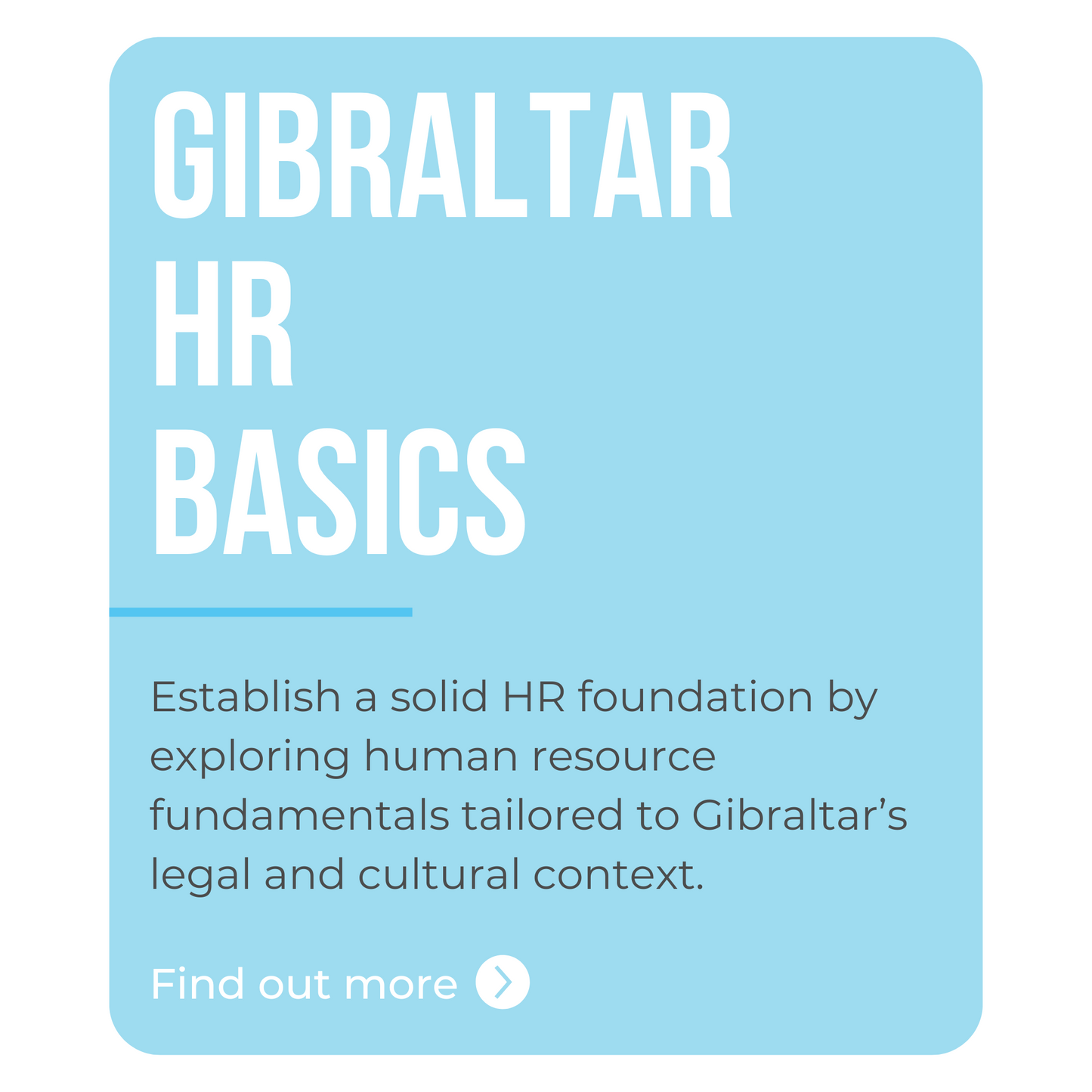 Gibraltar HR Basics Course
