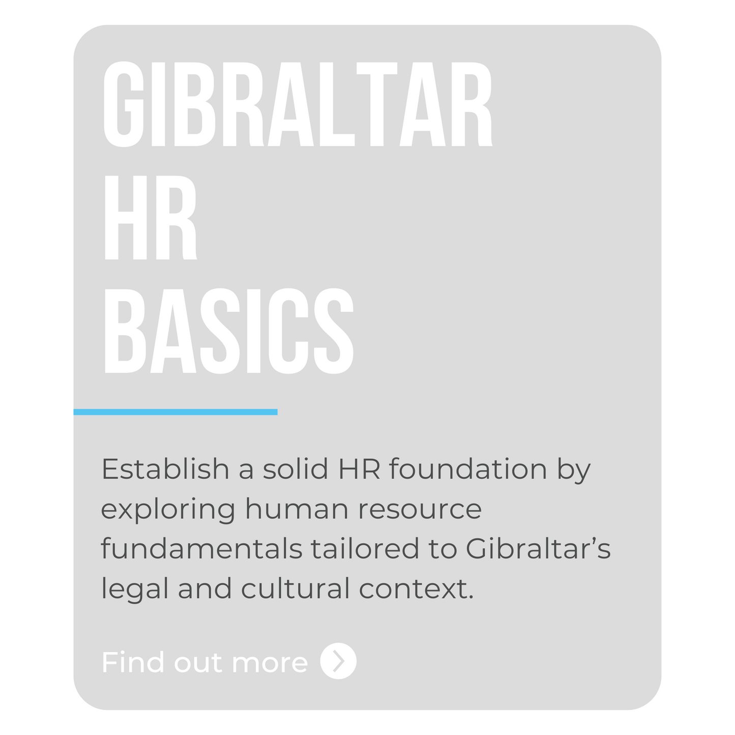 Gibraltar HR Basics Course