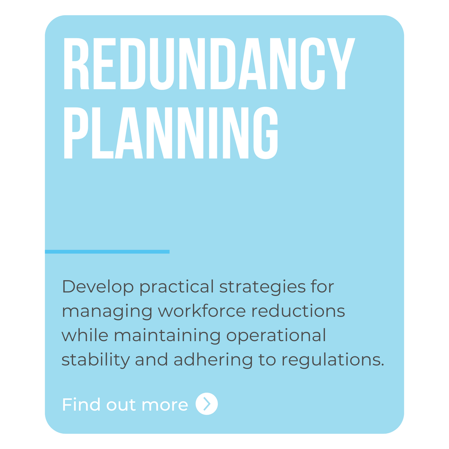 Redundancy Planning Course