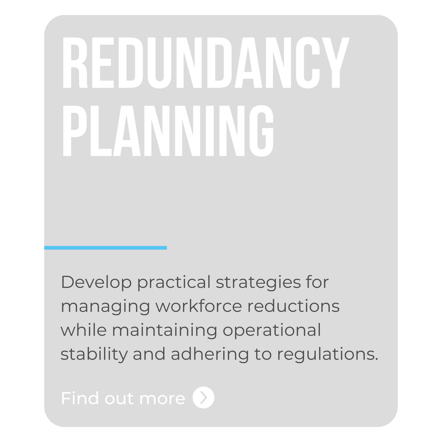 Redundancy Planning Course