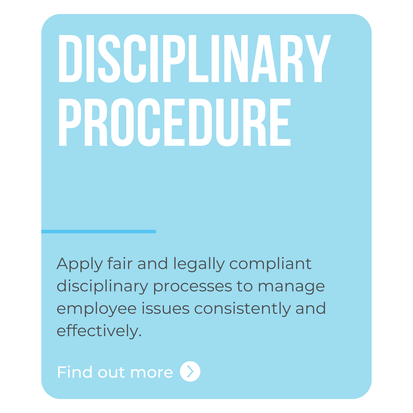 Disciplinary Procedure Course