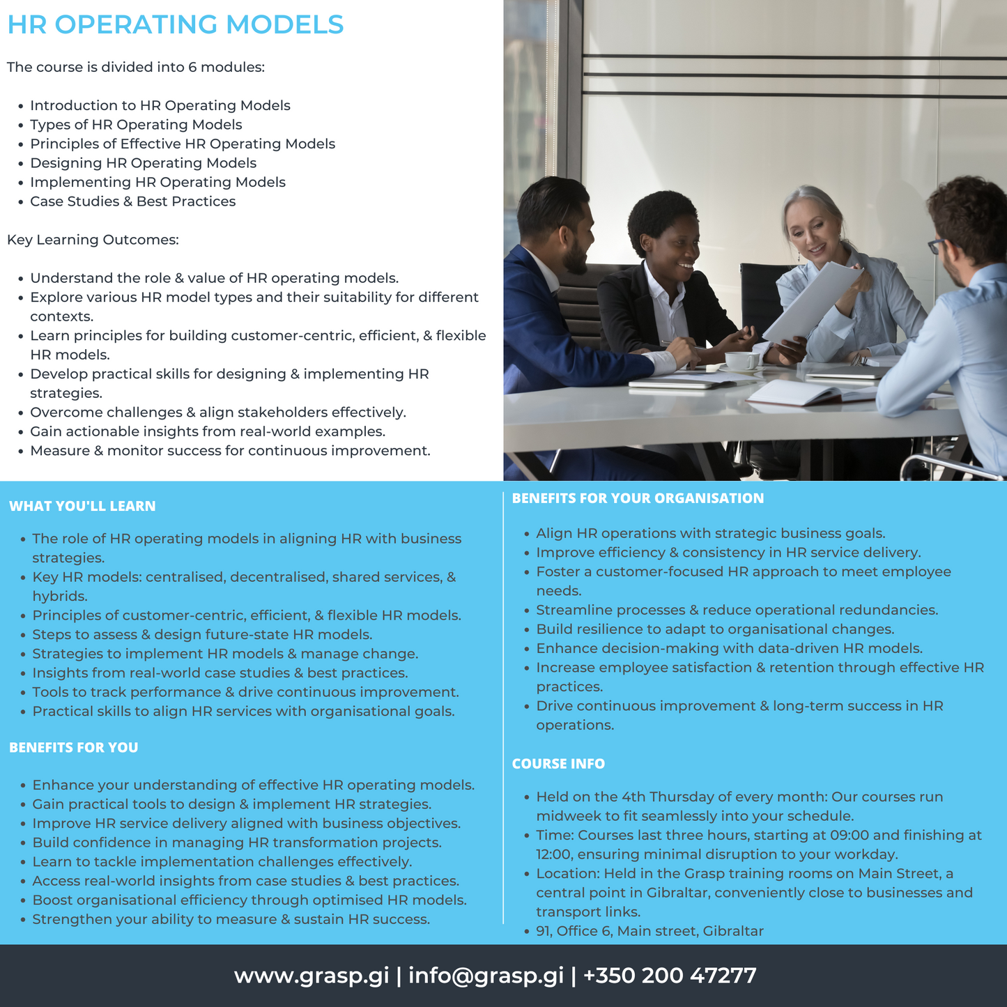 HR Operating Models Course