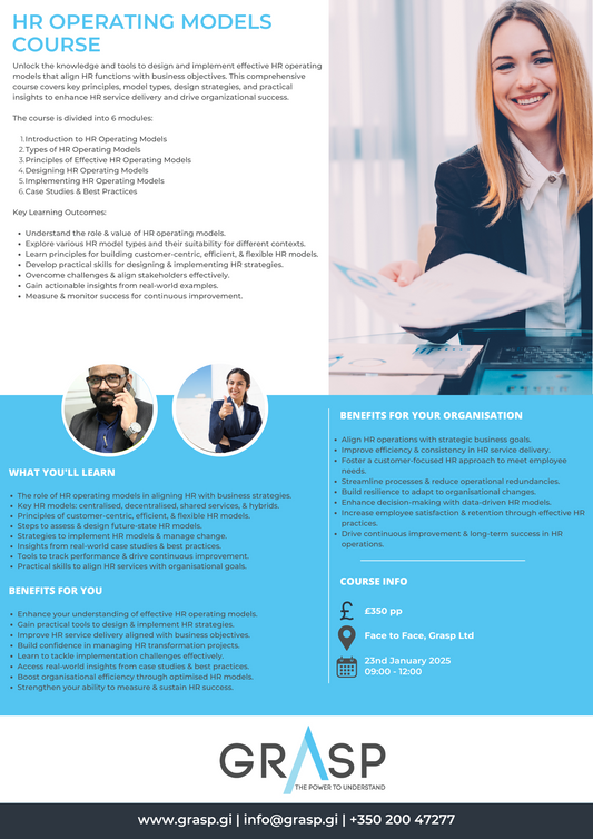 HR Operating Models Course