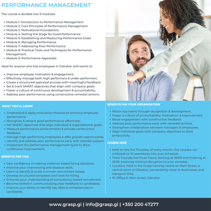 Performance Management Course