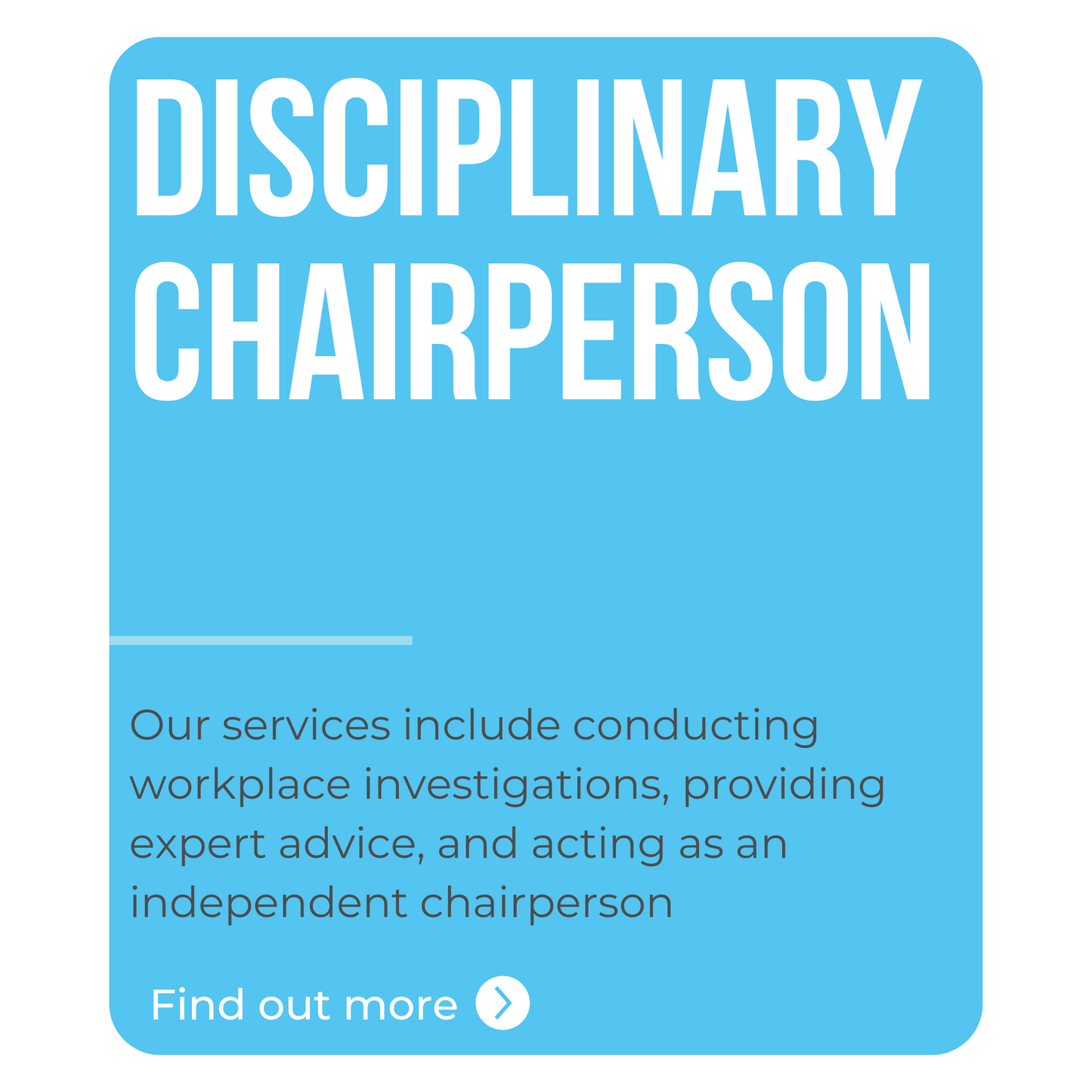 Disciplinary Chairperson