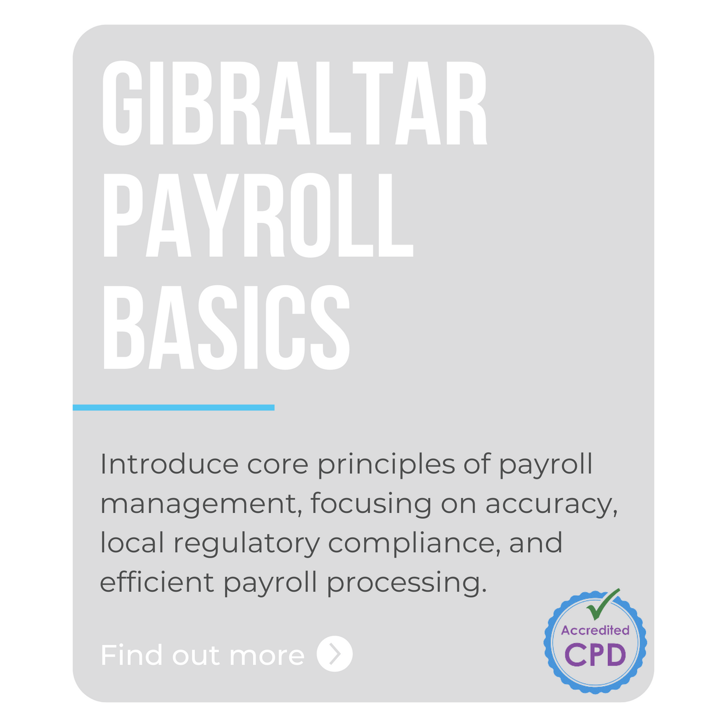 Gibraltar Payroll Basics Course